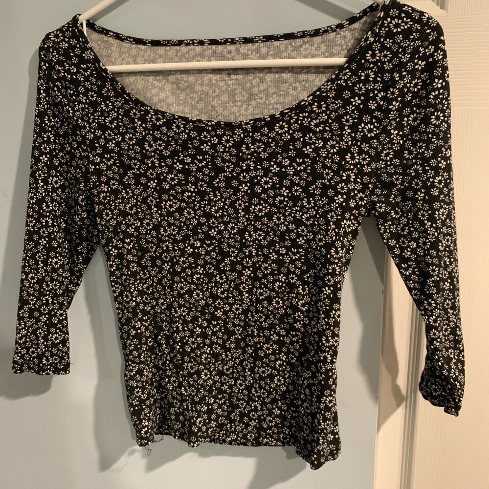 Slightly Cropped floral top